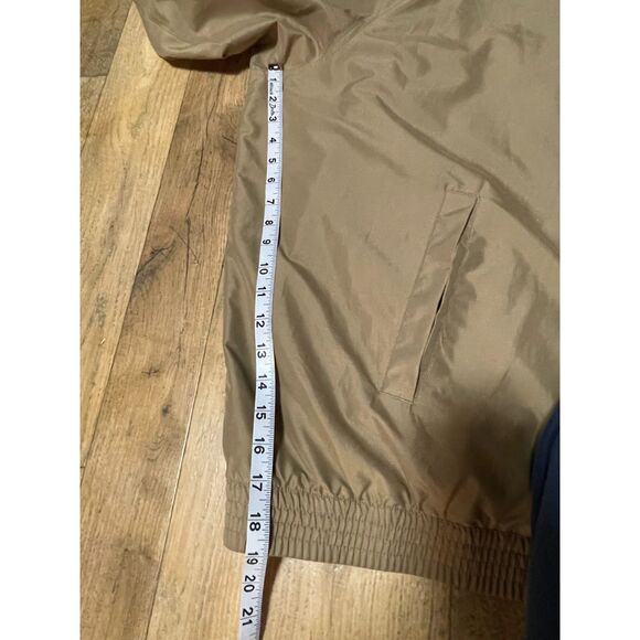 Chaps Men’s 4XB Tan Harrington Golf Jacket Plaid Lined Zip Front - Picture 10 of 10